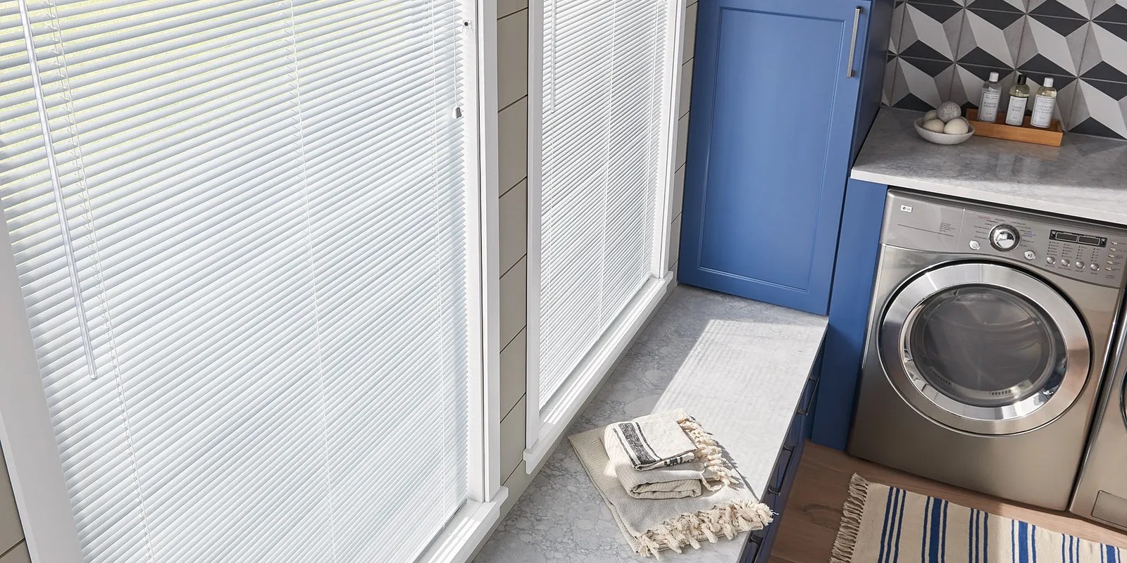Laundry room blinds | Floor to Ceiling Grand Island